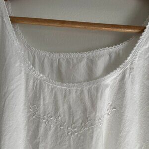 antique cotton nightgown from Puglia italy